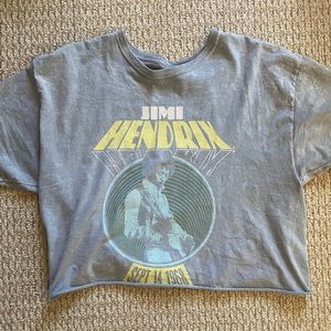 Jimmy Hendrix Cropped Tee | Trendy Women's Giles’s Soft Lightweight Grunge 90s